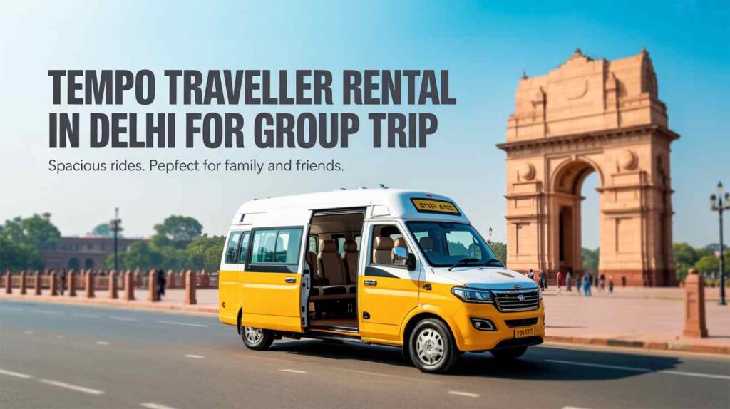 tempo traveller rental in Delhi for group trip