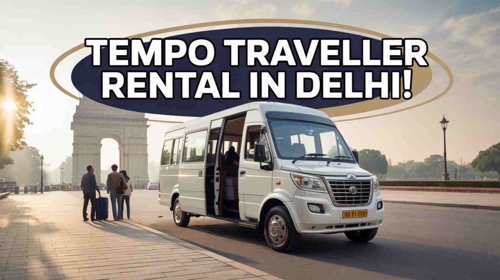 tempo traveller rental in Delhi by Ishita Tours & Travels for group travel and outstation trips